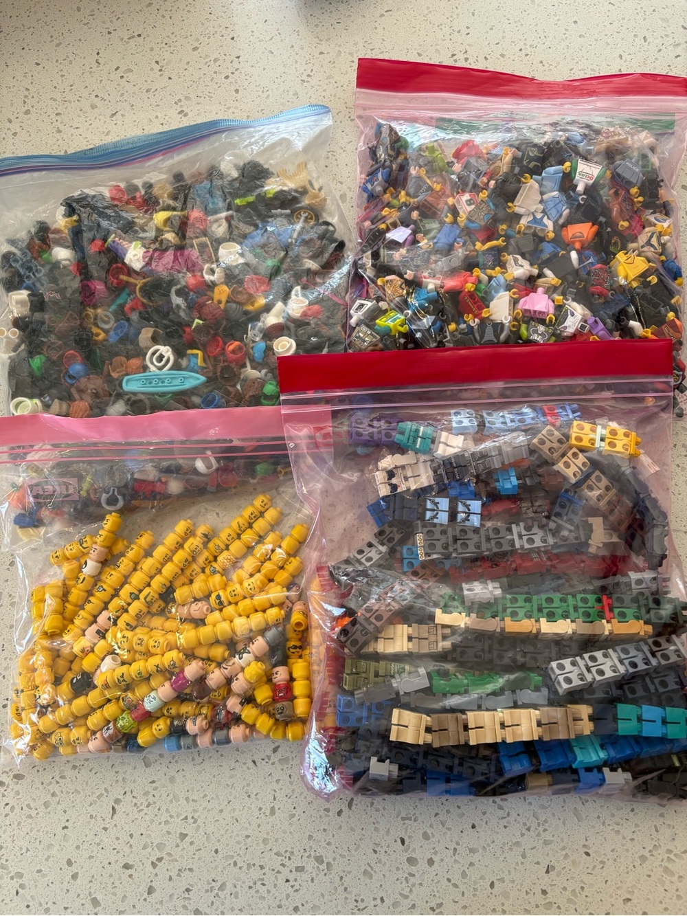 Large Lot of Lego Minifigures & Accessories